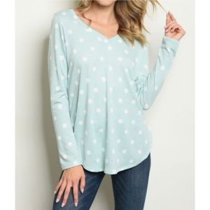 ❤️NWT Baby Blue Polkadot Sweater